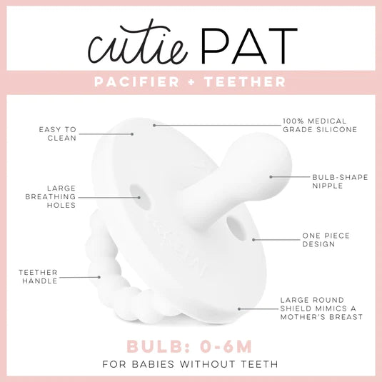 CutiePat BULB 2-in-1 (Fopspeen+Bijtring) Stage 1 - Clear Jam