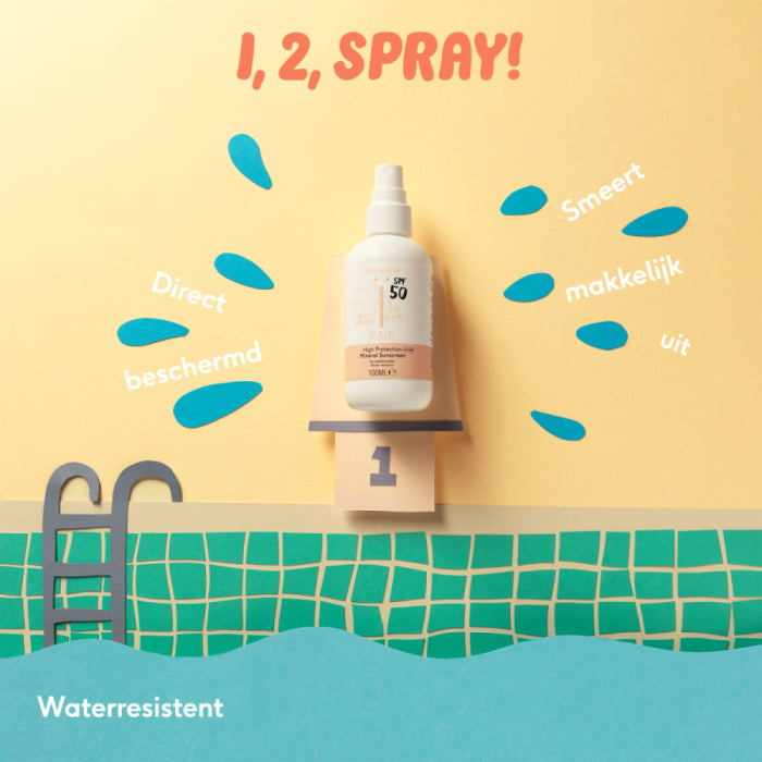 Naïf Zonnebrand Spray Voor Baby & Kids SPF50 -100ml