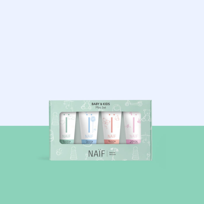 Naïf Mini Set Voor Baby & Kids SPF50 - 4x15ML