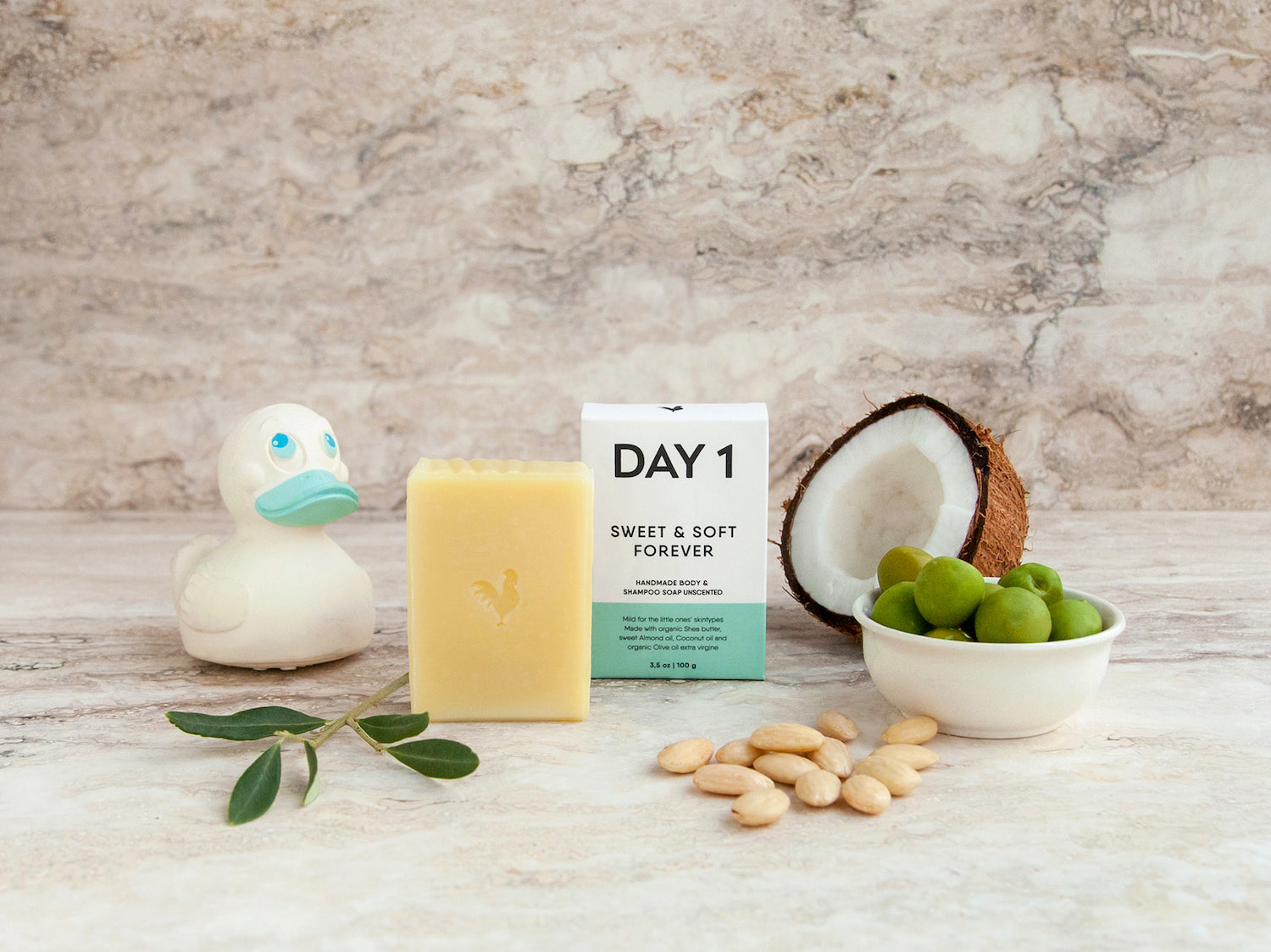 DAY 1 Baby Body & Shampoo Soap Bar UNCENTED