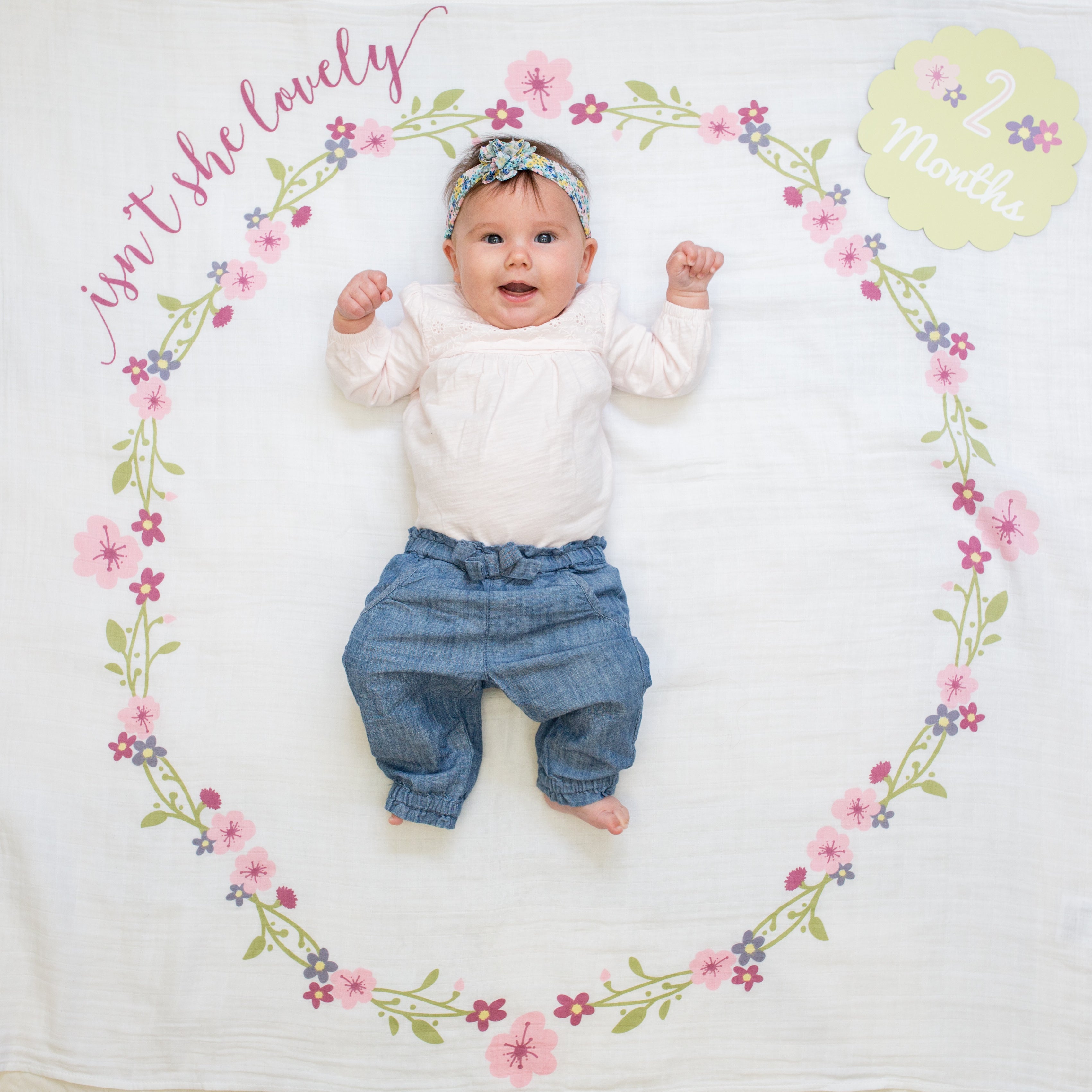 Baby's 1st Jaar Swaddle & Kaartenset