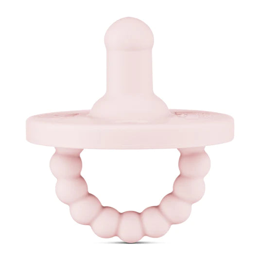 CutiePat SET Rond + Plat 2-in-1 (Fopspeen+Bijtring) Stage 1 - Pink & Rose