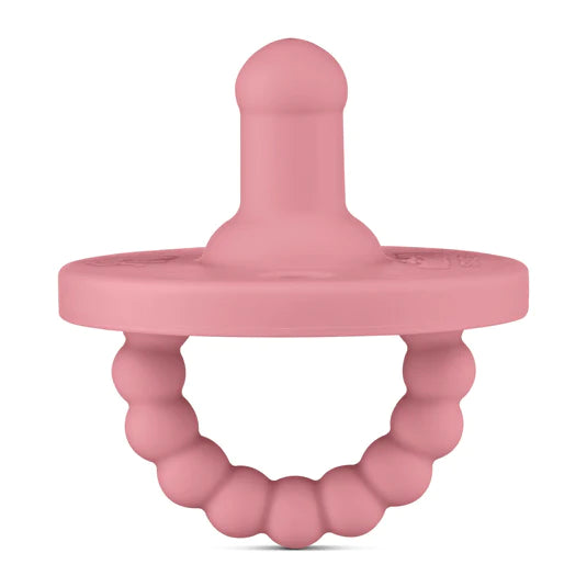 CutiePat SET Rond + Plat 2-in-1 (Fopspeen+Bijtring) Stage 1 - Pink & Rose