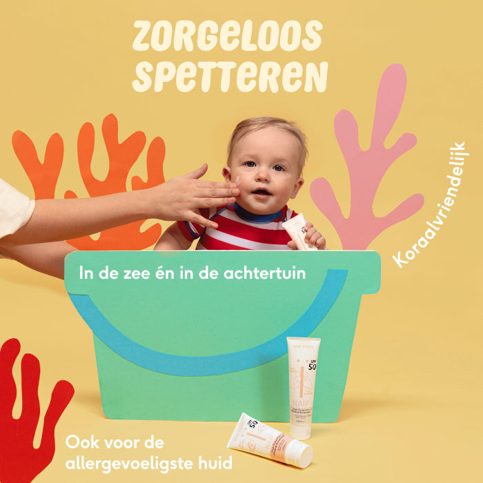 Naïf Zonnebrand Crème 0% Parfum Voor Baby & Kids SPF50 -100ml