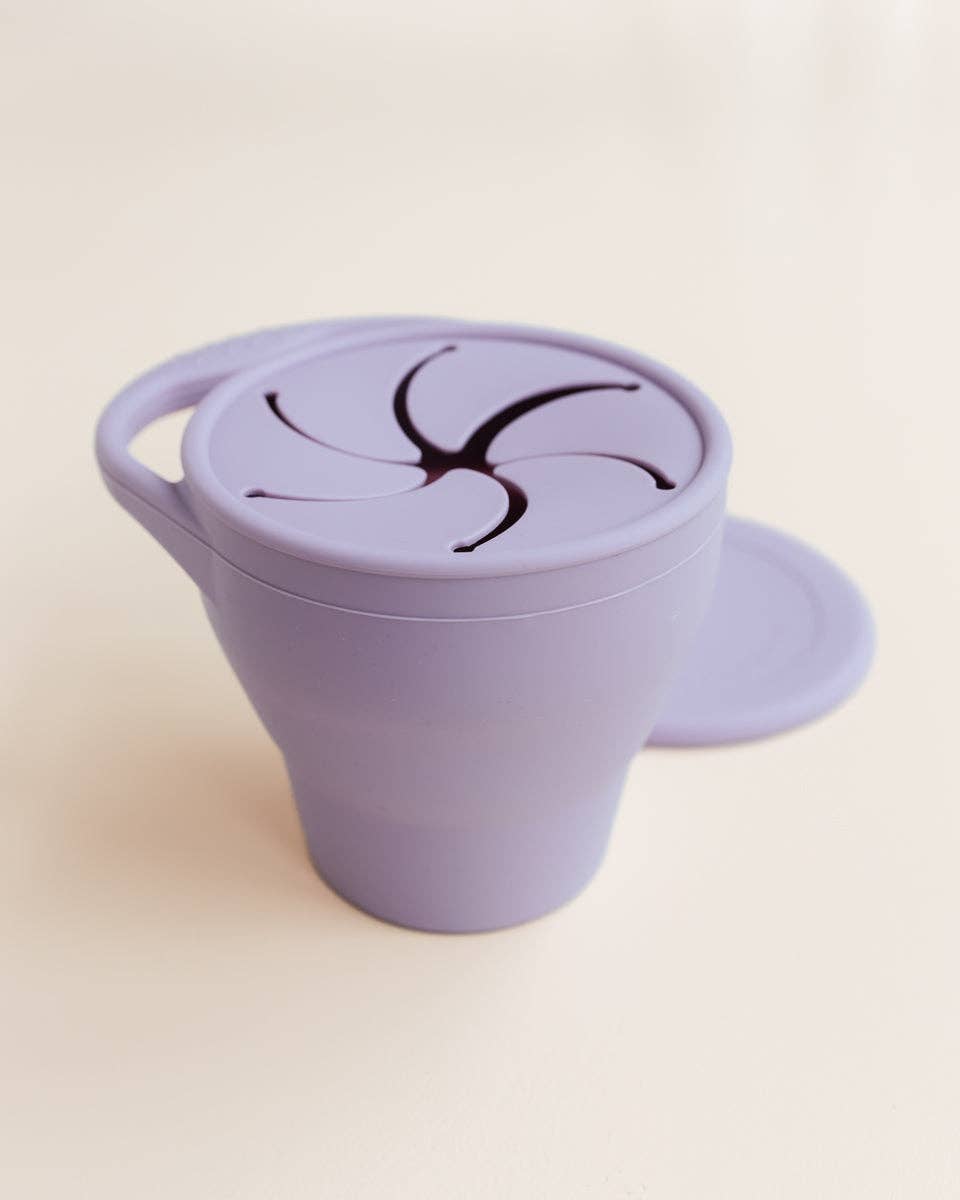 Snack Cup (met deksel & inklapbaar) - Lavender